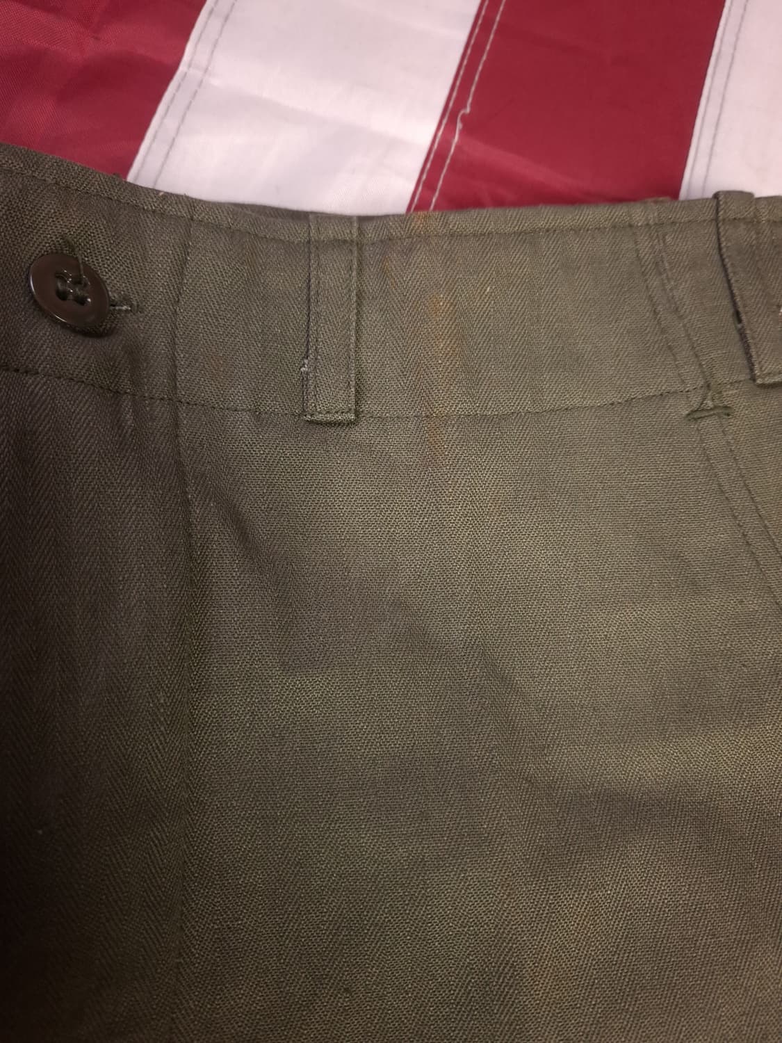 새제품 70's 국군용 HBT 전투복 바지 상품이미지7