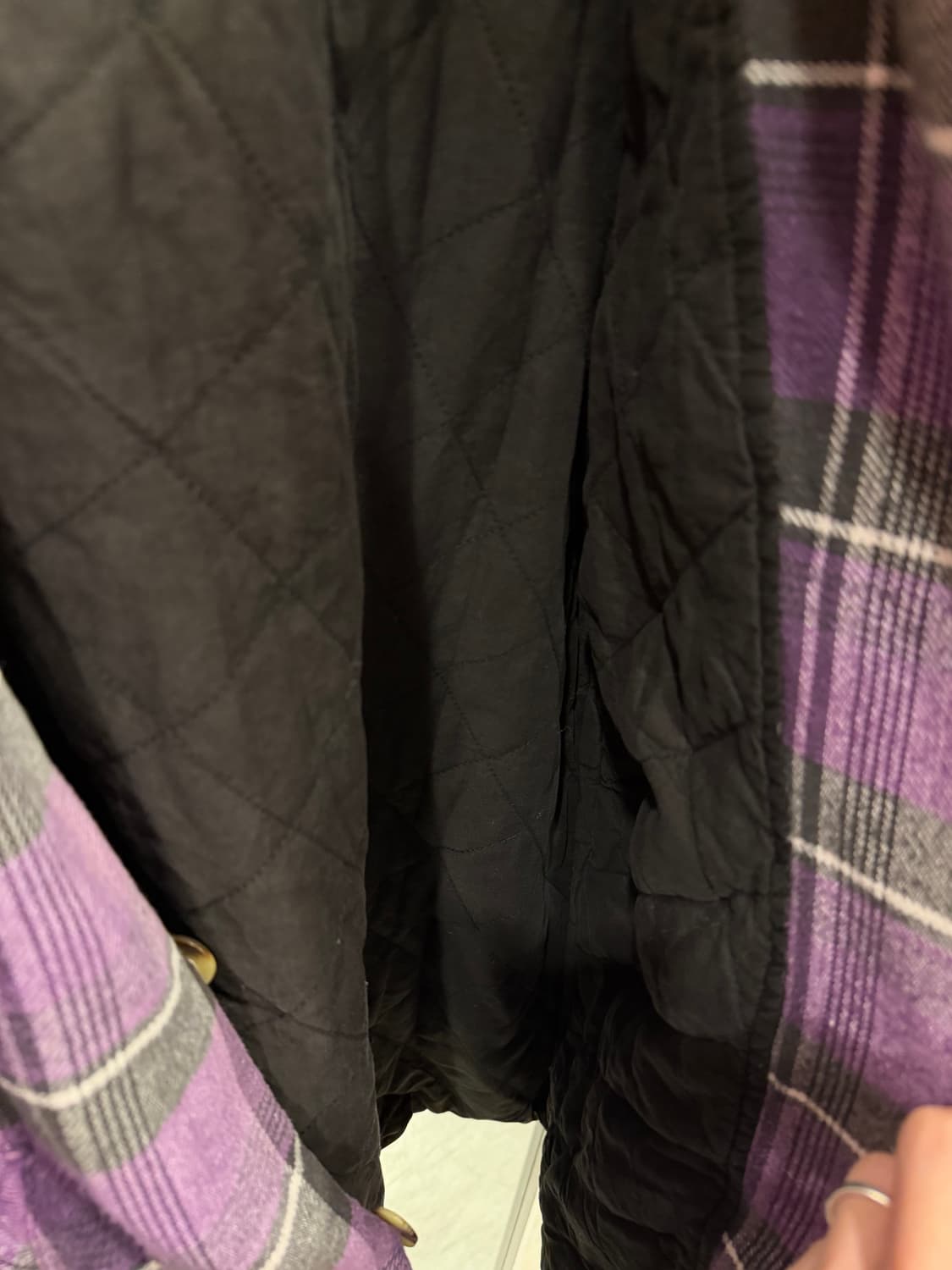 Insight 빈티지 퀼팅 체크 셔츠 자켓 상품이미지4