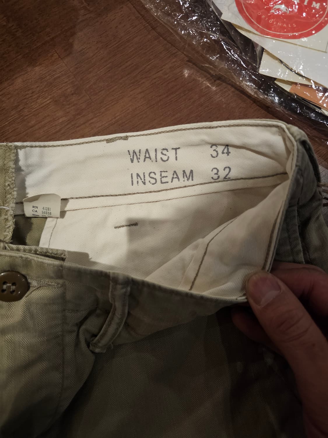 rrl 페인트스플래터 오피서팬츠 34x32 상품이미지3