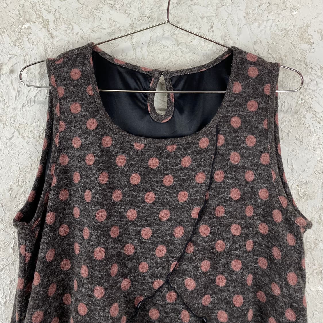 COMME UNE FEMME 폴카 도트 슬리브리스 원피스 드레스 상품이미지2