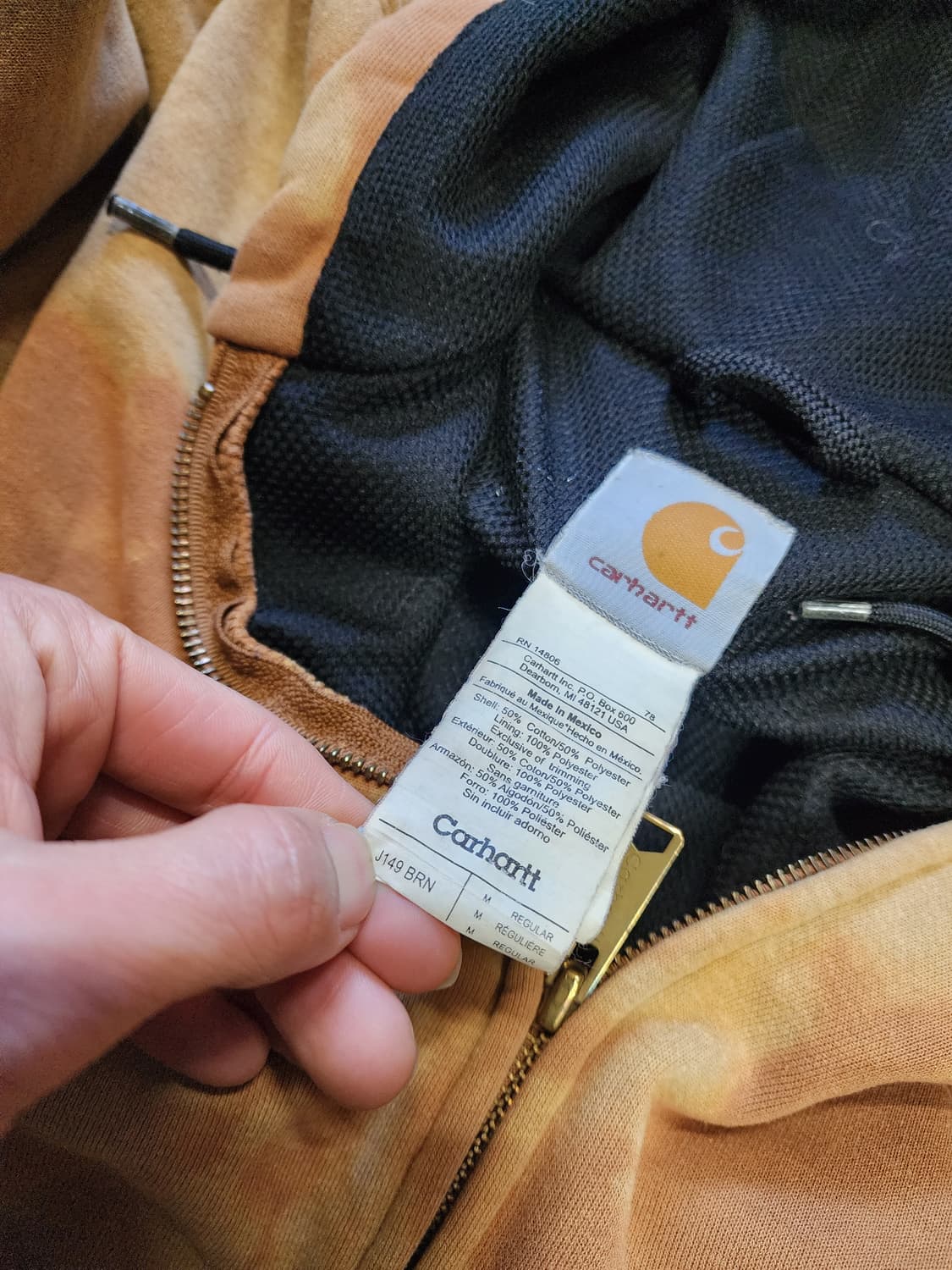 칼하트 타이 다이 후드 집업 M 상품이미지2