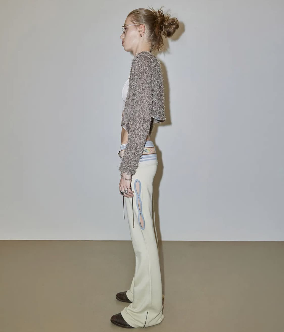 Cut Out Stripe Sweatpants Raw  상품이미지2