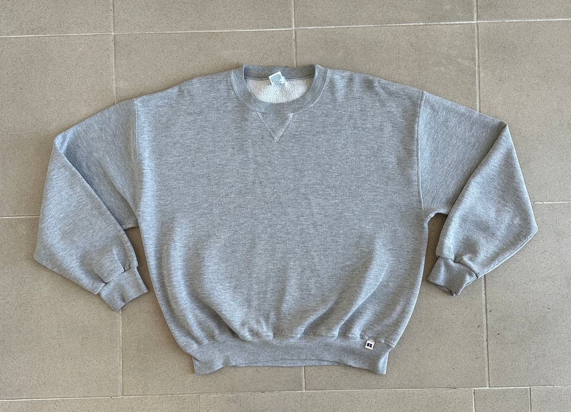 90s 빈티지 러셀 스웻셔츠 그레이 XL 상품이미지1