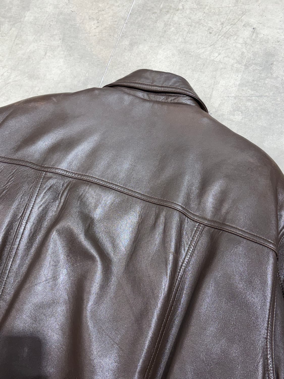 90s 입생로랑 양가죽 봄버자켓 상품이미지7