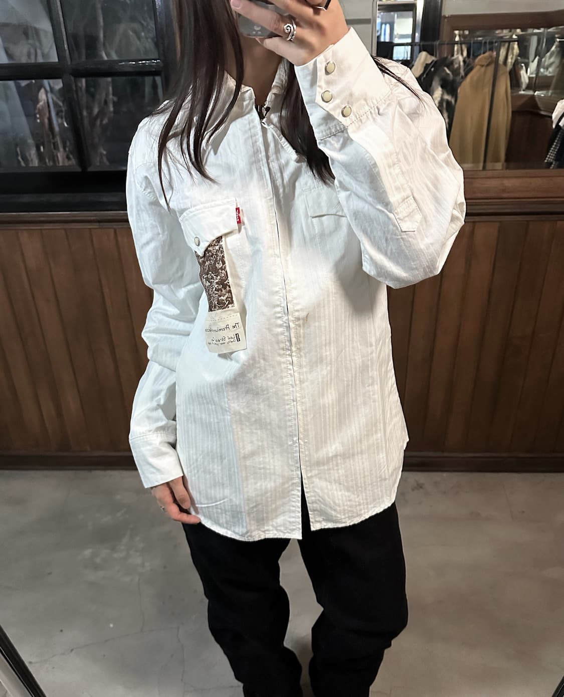 LEVI'S zip-up western denim shirt jacket 상품이미지3