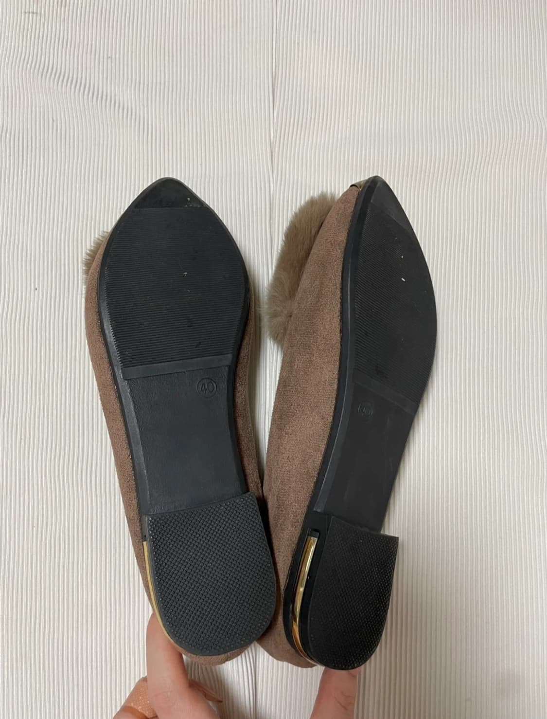 스웨이드 퍼 슈즈 245 상품이미지2