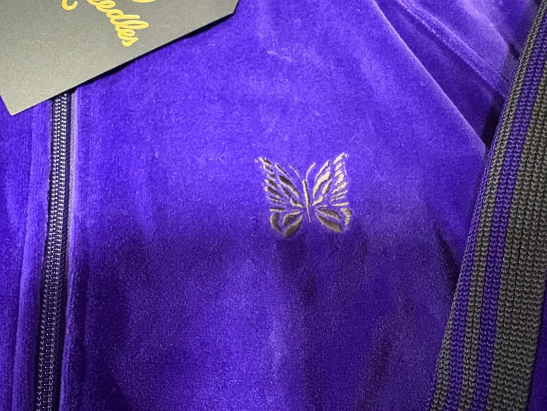 1회착)) 니들스 R.C 벨루어 퍼플 트랙 자켓 XL판매합니다 상품이미지2