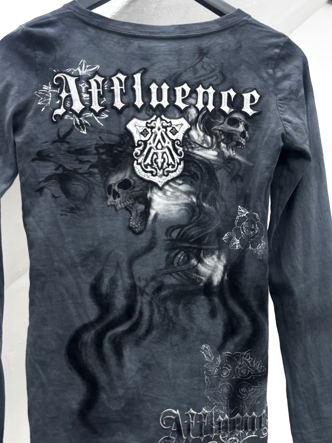 Affluence gothic print slim fit long sle 상품이미지7