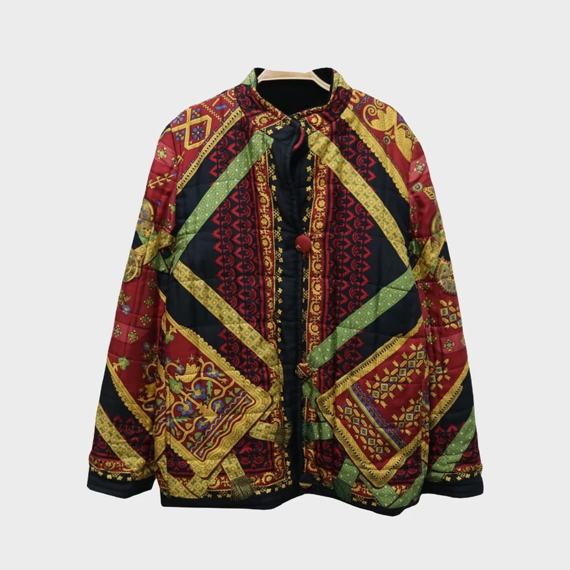 80-90'S 에르메스 오리엔탈 패턴 실크 혼방 자켓 60140 상품이미지2