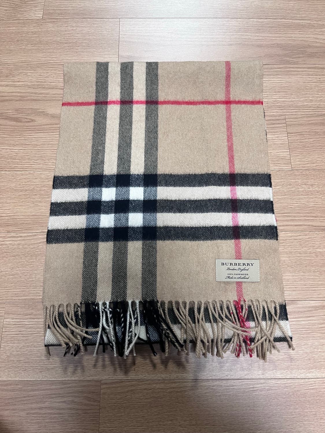 버버리 캐시미어 머플러 베이지 상품이미지2