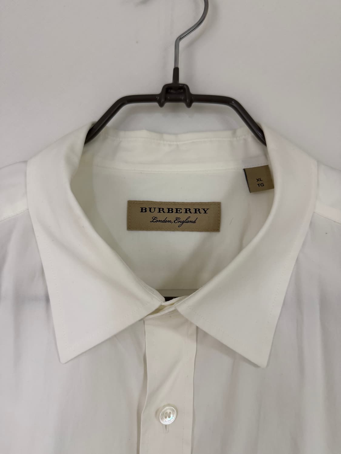 버버리 정품 (BURBERRY) 스트라이프 커프스 화이트 셔츠 XL 상품이미지3