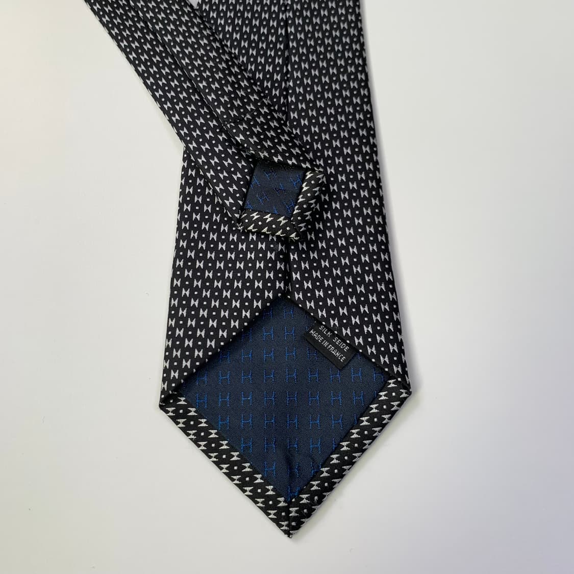 에르메스(HERMES) 블랙 명품넥타이 프랑스 100실크 A+등급 상품이미지8