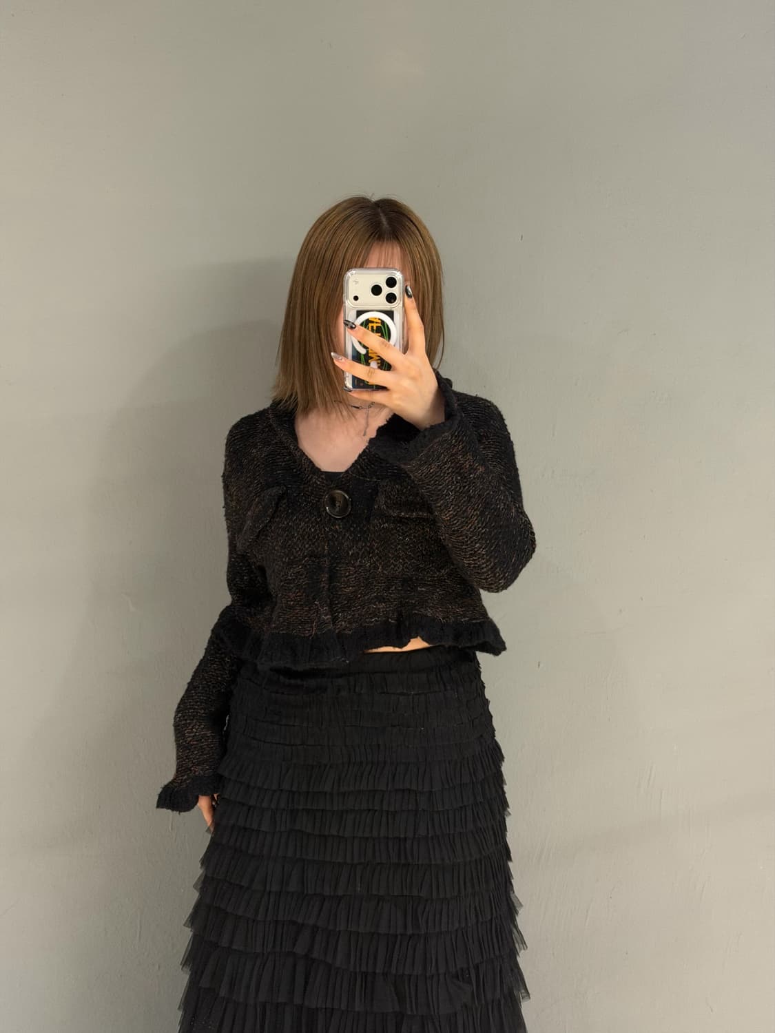 pocket detail texture point cardigan 상품이미지3