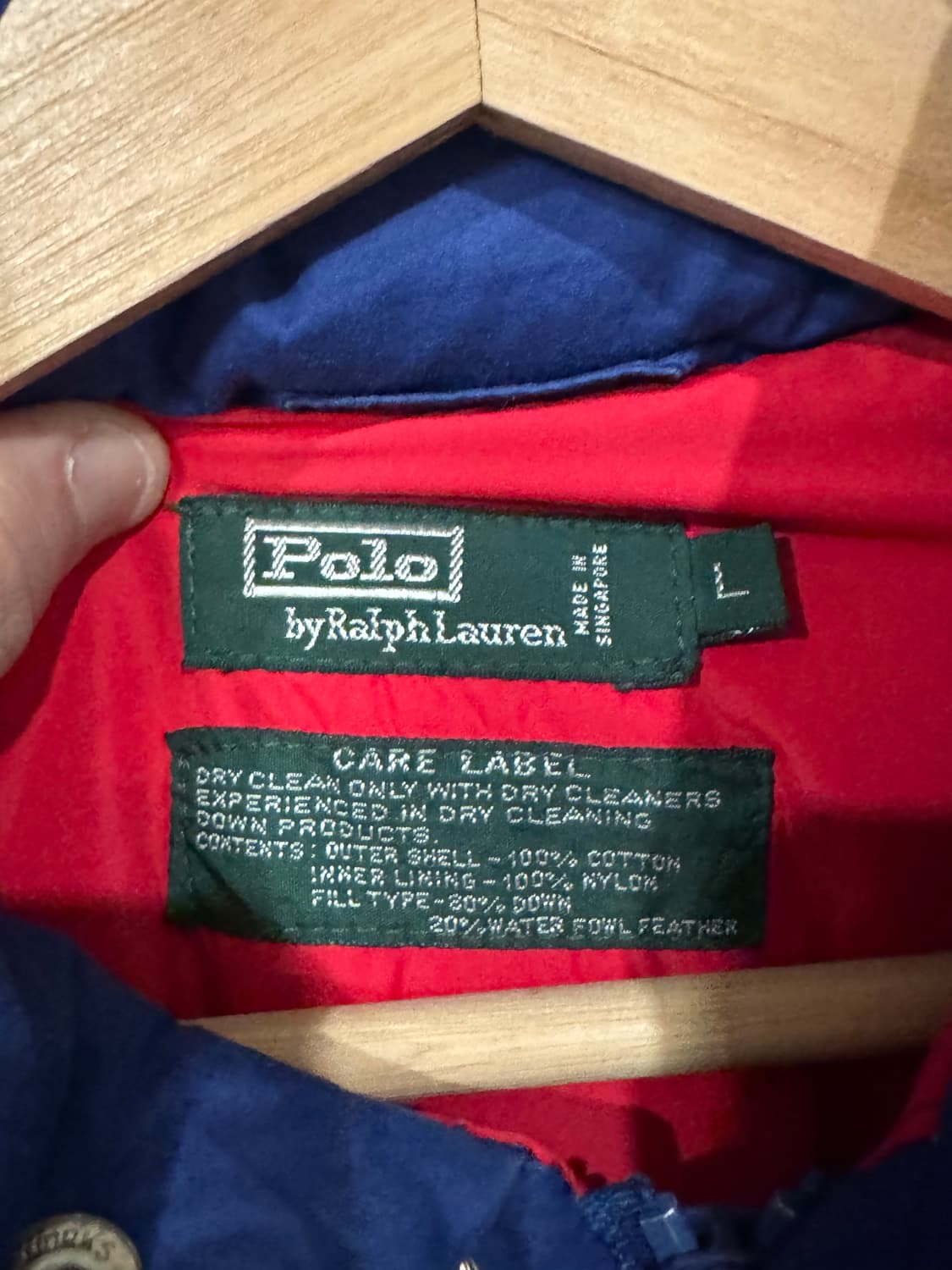 90s 폴로랄프로렌 컬러블록 다운 푸퍼자켓  상품이미지3