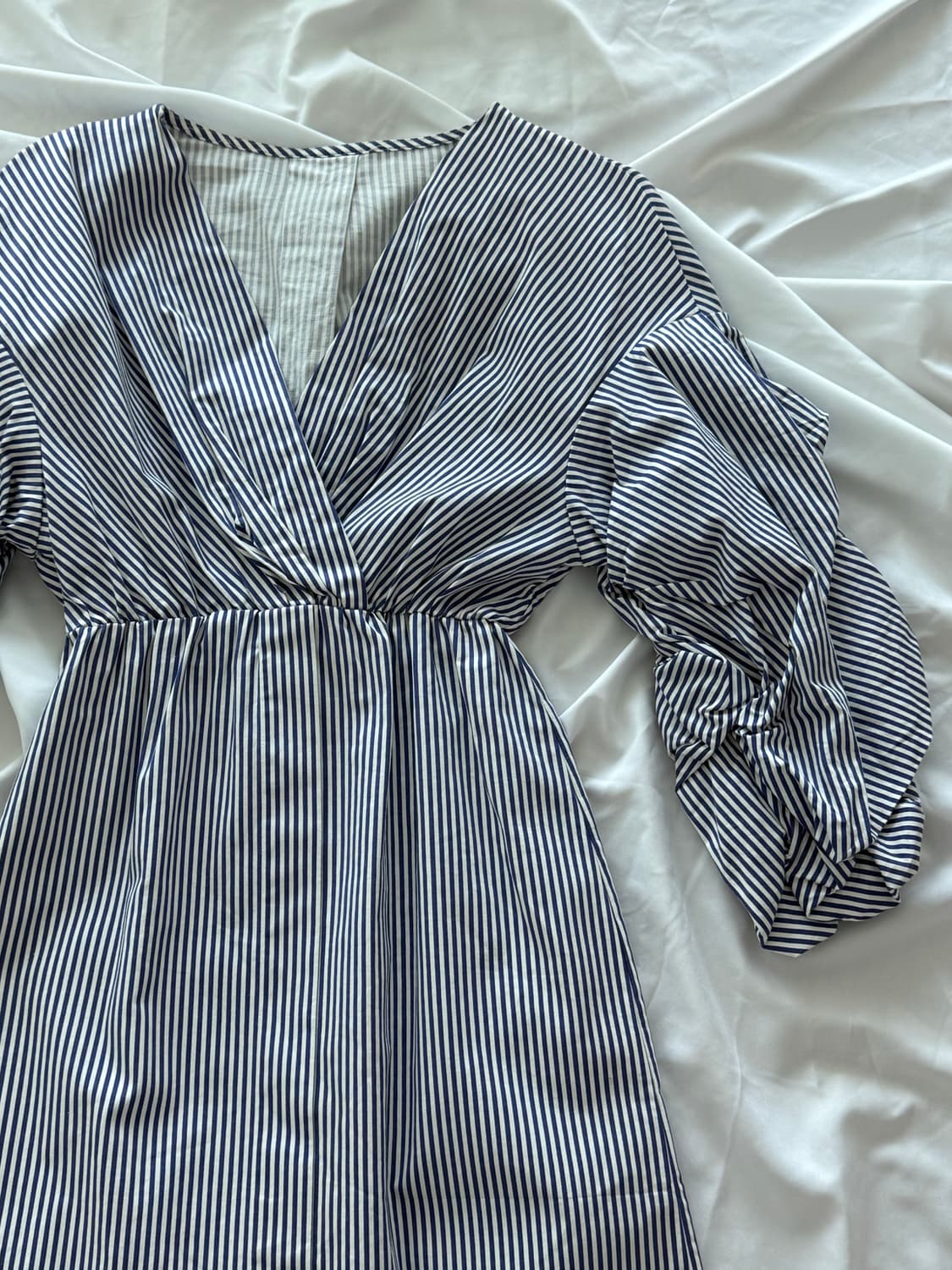 스트라이프 셔링 원피스 상품이미지1