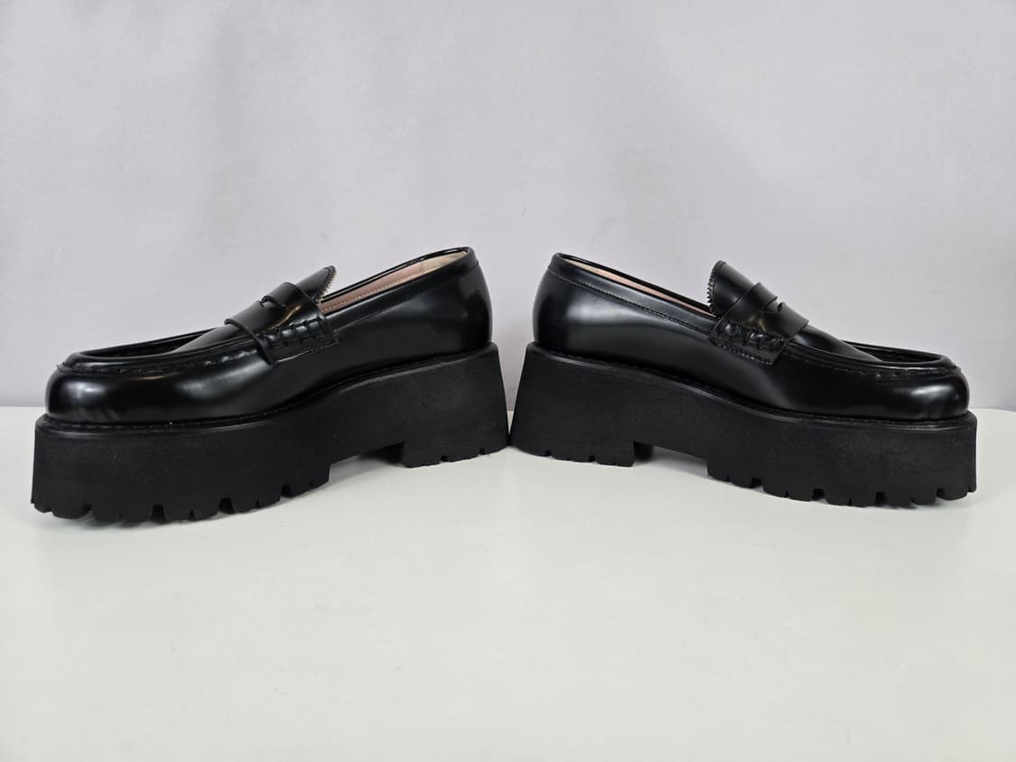 MSGM 엠에스지엠 여성 35 플랫폼 통굽 로퍼 신발 구두 블랙 상품이미지3