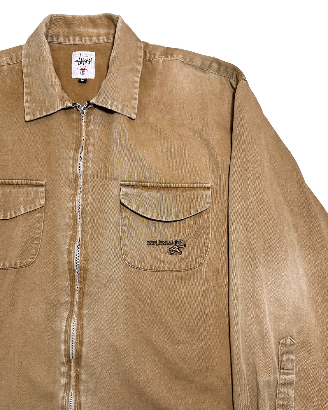 90‘s 올드 스투시 베어 집업 자켓 상품이미지2