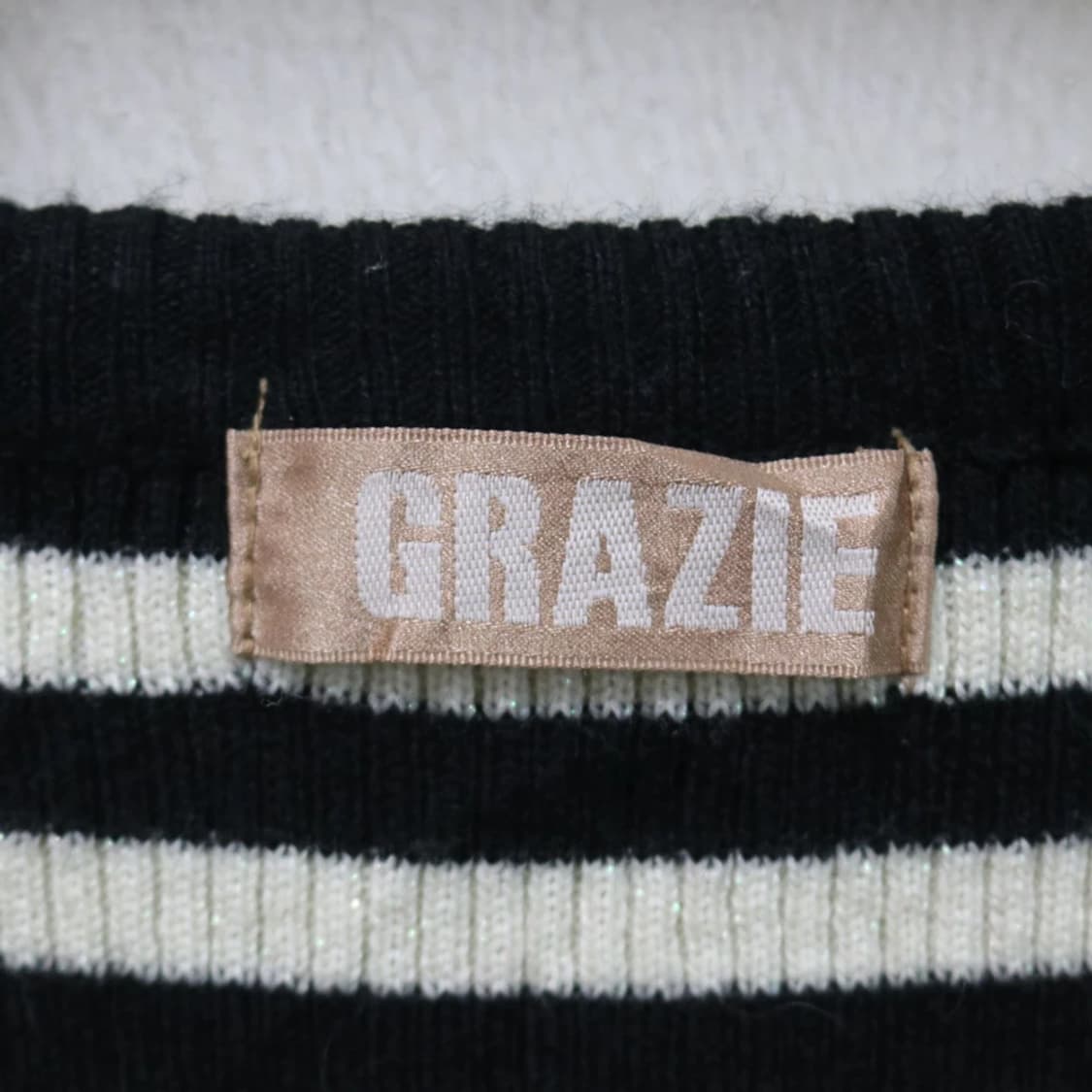 GRAZIE 스트라이프 브이넥 니트 62391 상품이미지5