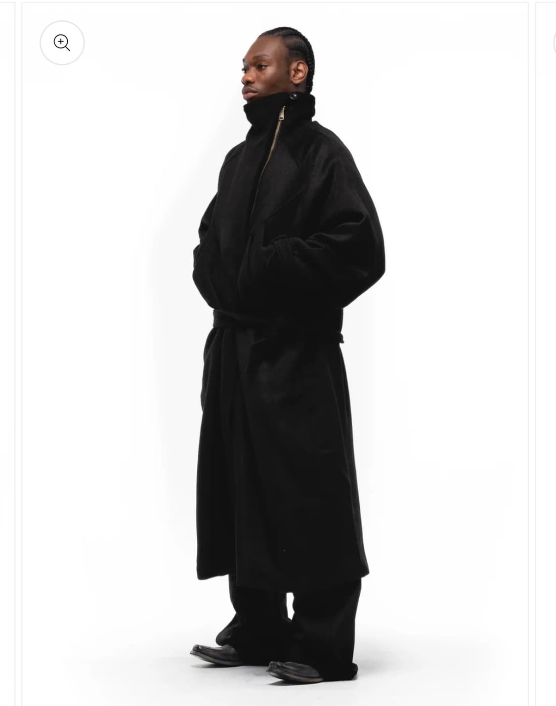 NO/FAITH STUDIOS WOOL COAT BLACK 상품이미지2