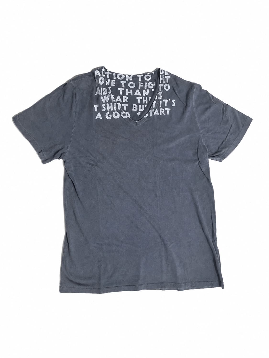 Martin Margiela AIDS T-shirt Grey L 상품이미지1