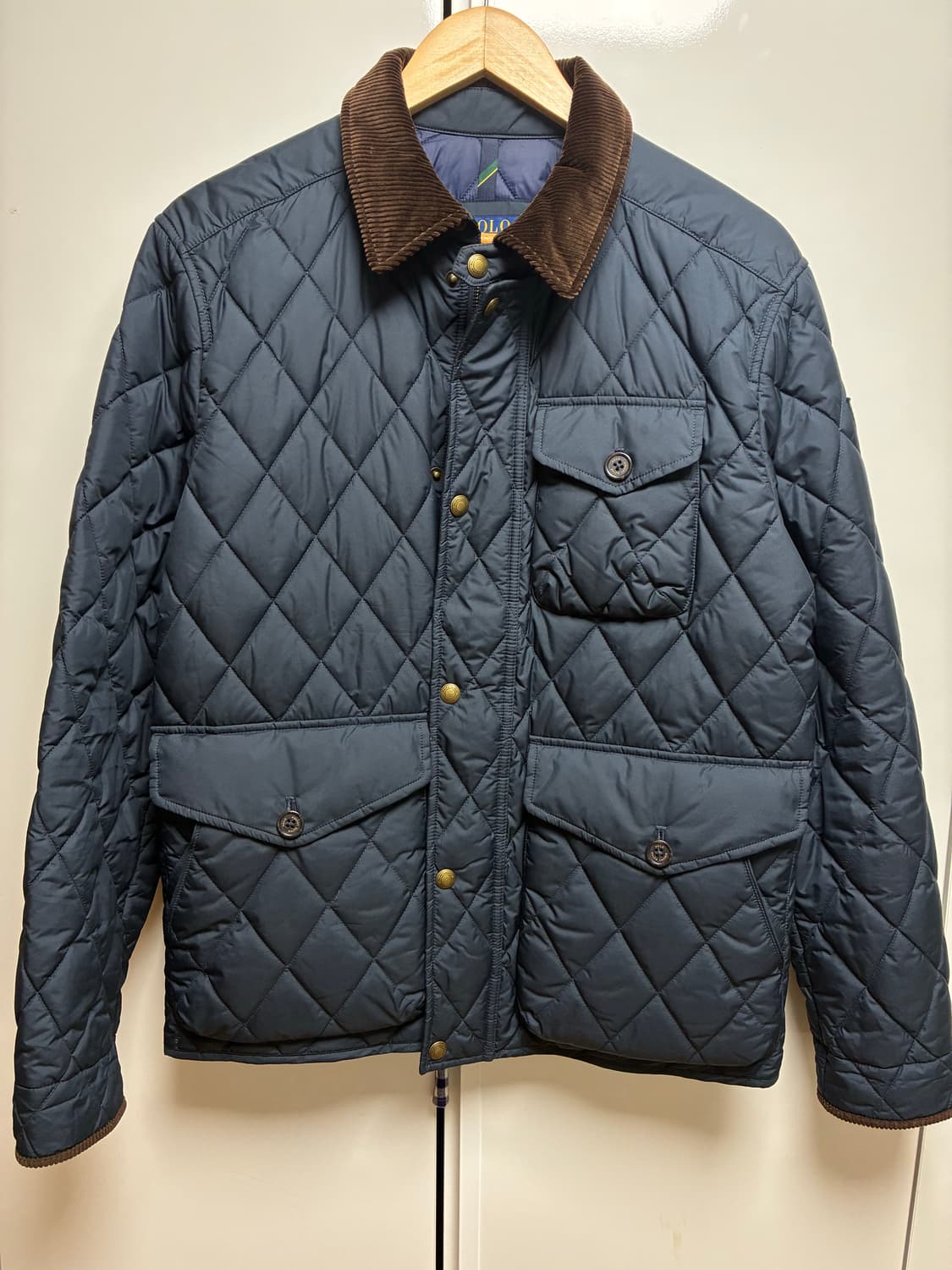 폴로 퀄팅 자켓 네이비 S 상품이미지1