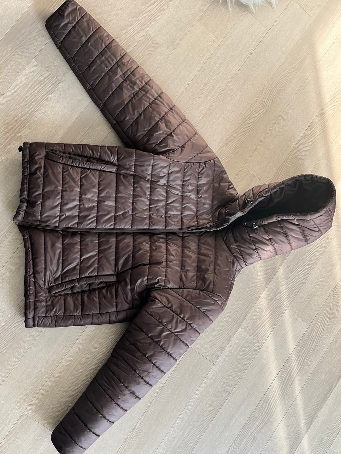 (무드인사이드) 경량패딩 브라운 상품이미지3