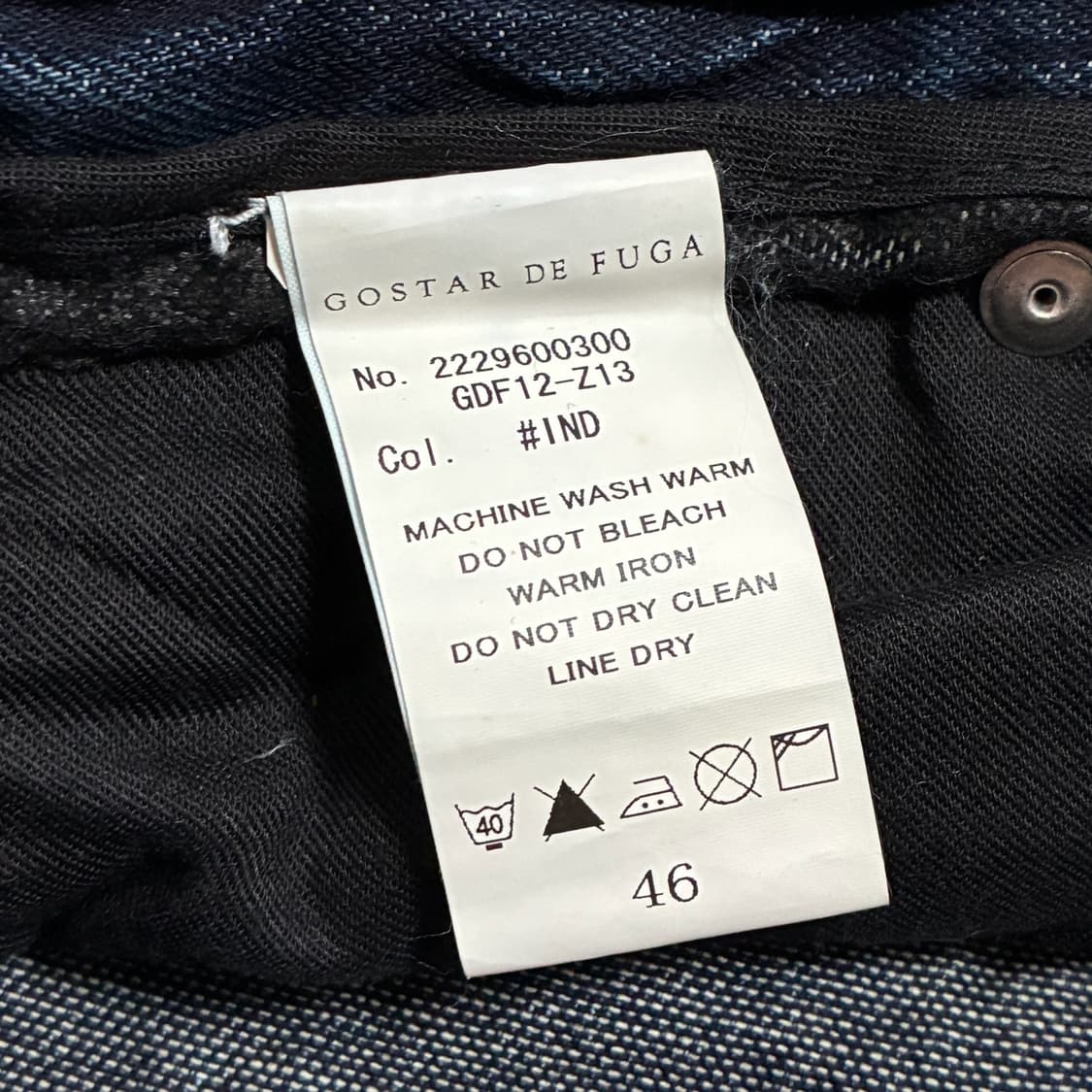 Gostar De Fuga Damage Washing Denim 상품이미지7