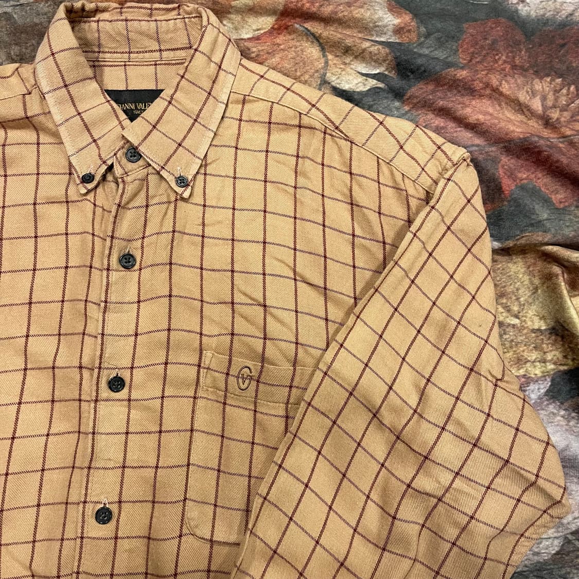지아니 발렌티노 체크셔츠 M 상품이미지2