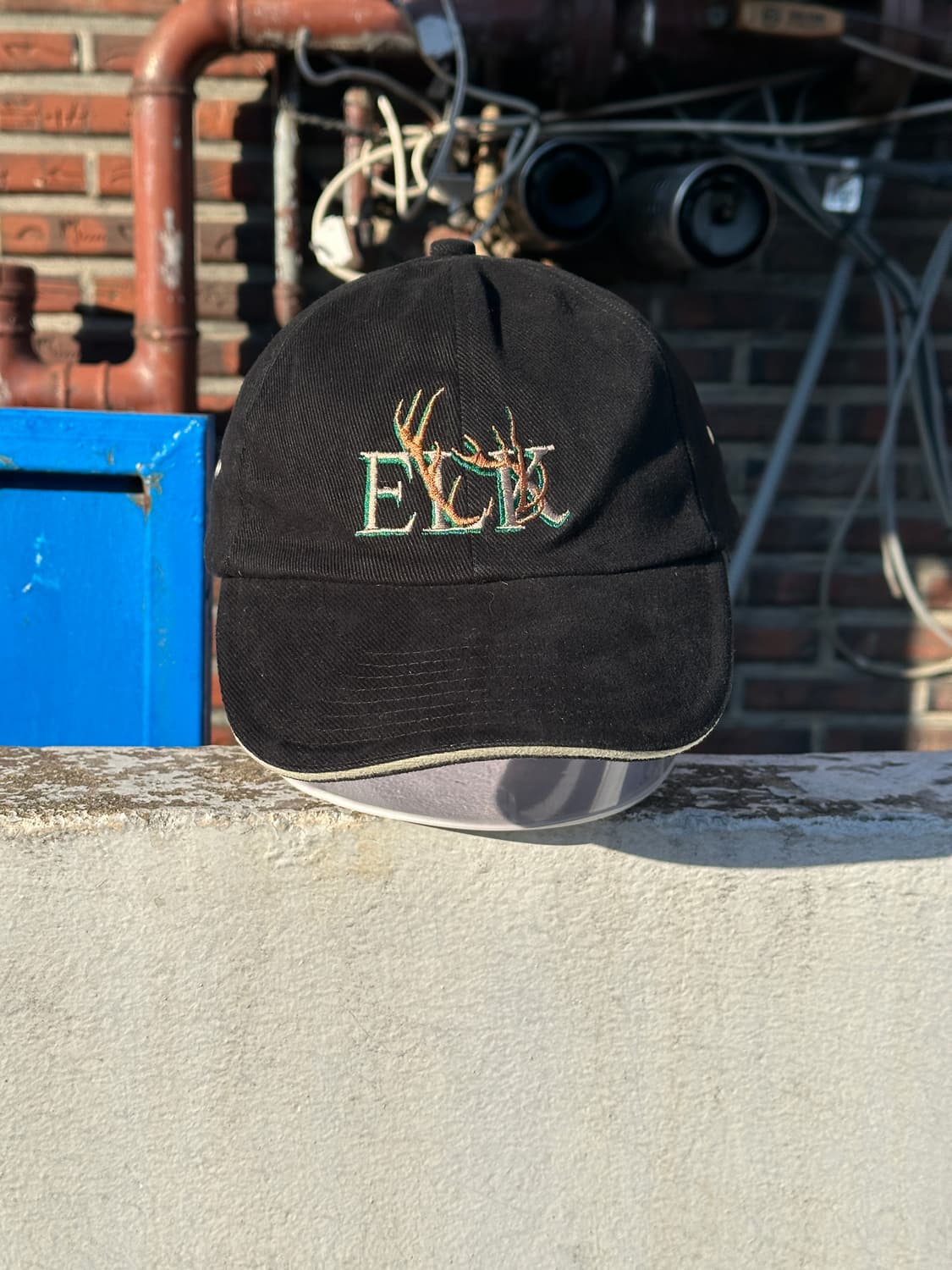 [F] 00s 아담스 빈티지 블랙 볼캡 모자 상품이미지2