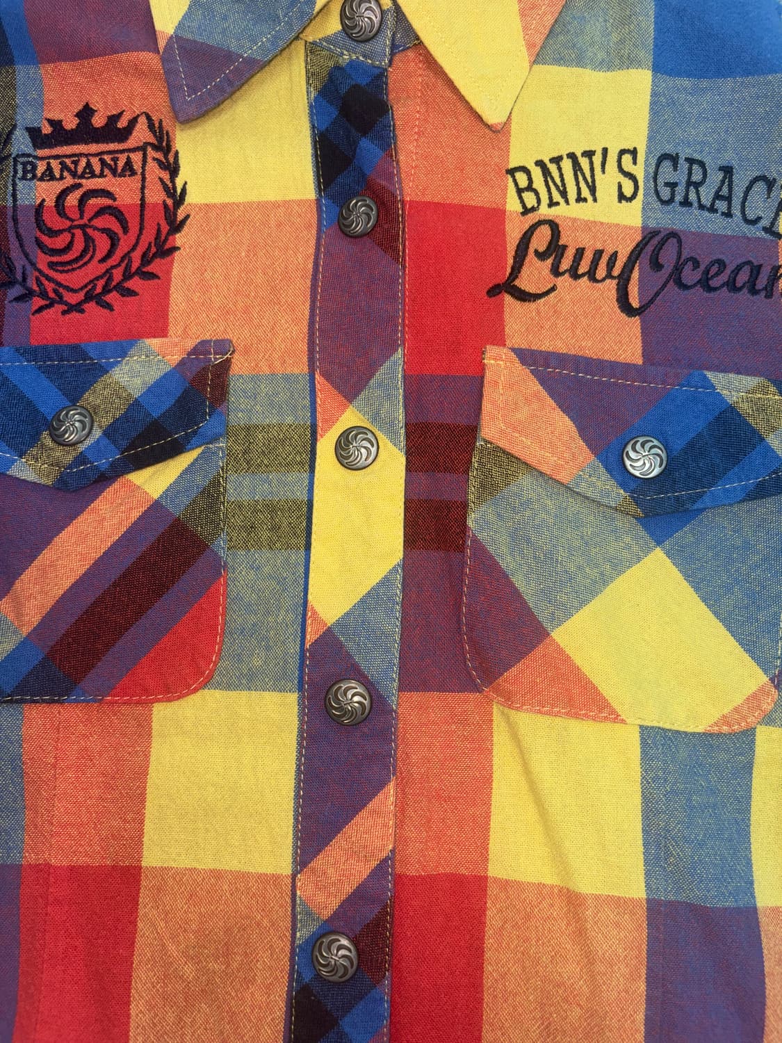 Banana Seven 캐주얼 버튼다운 체크셔츠 상품이미지3