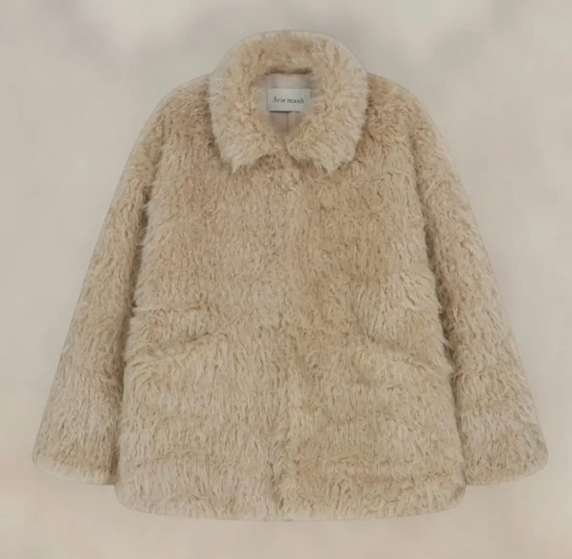 아비에무아 퍼 자켓 베이지 상품이미지1