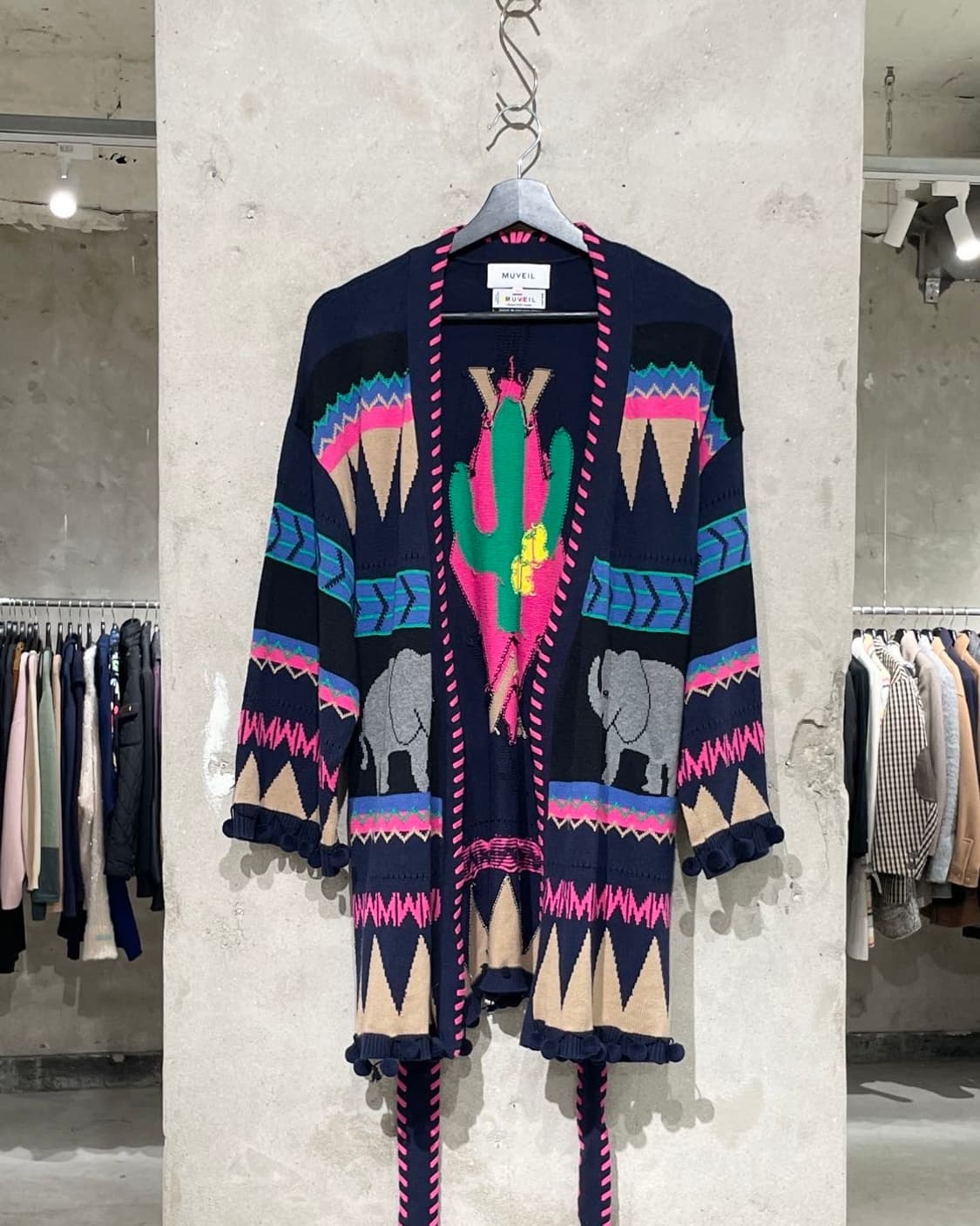 뮤베일 믹스 앨리펀트 캑투스 멕시칸 가디건 상품이미지1