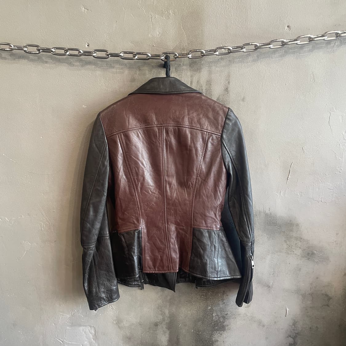 페플럼 레더 자켓 상품이미지7