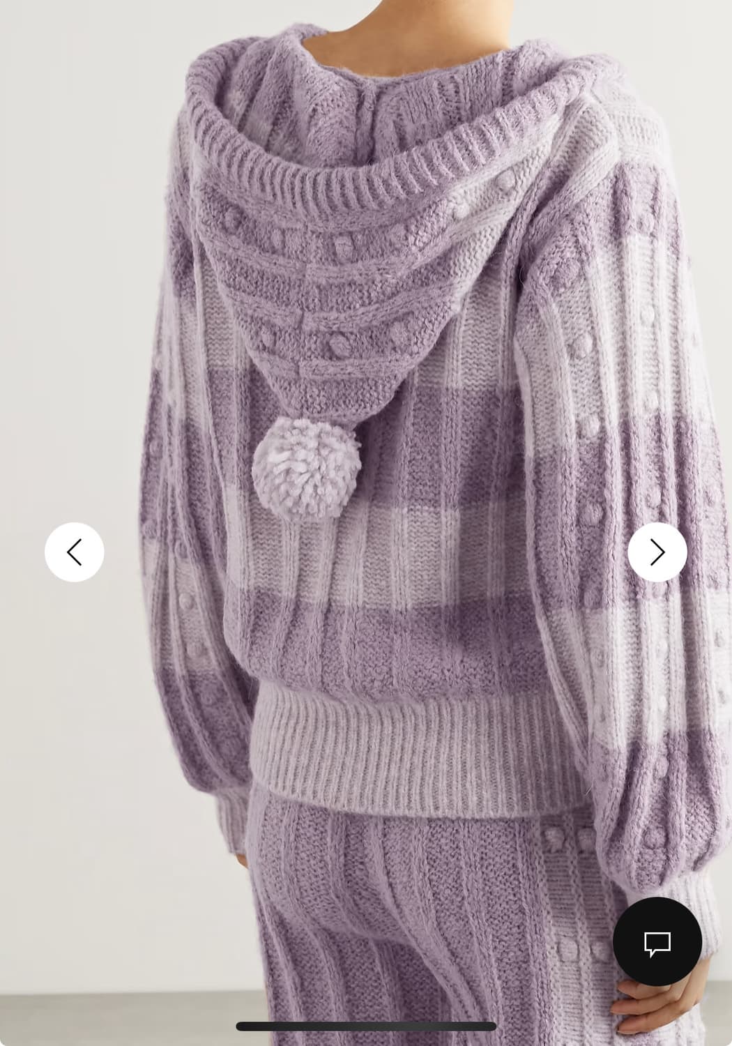 러브 쉑 팬시 알파카 폼폼 라벤더 핑크 가디건 상품이미지2