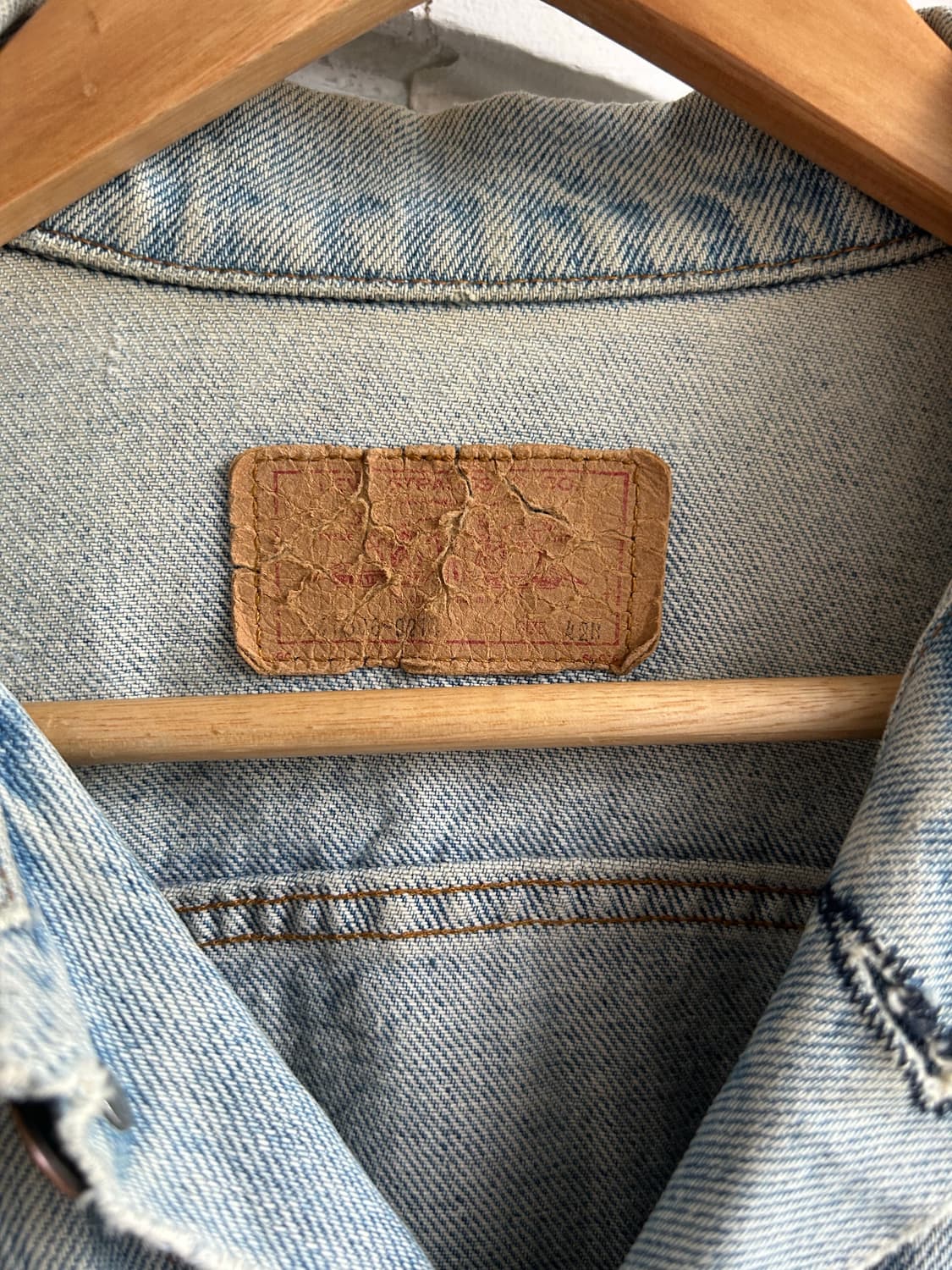 80‘s Levi’s 70506 Trucker 42R 상품이미지6