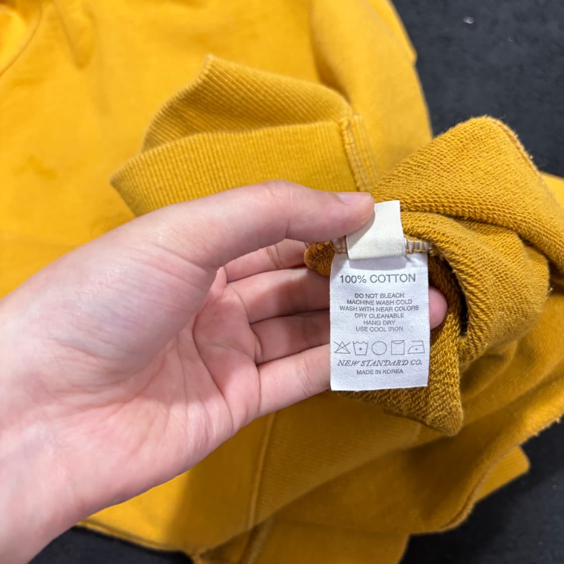 M 8DIVISION 에잇디비젼 카멜 헤비 그런지 후드티 상품이미지6