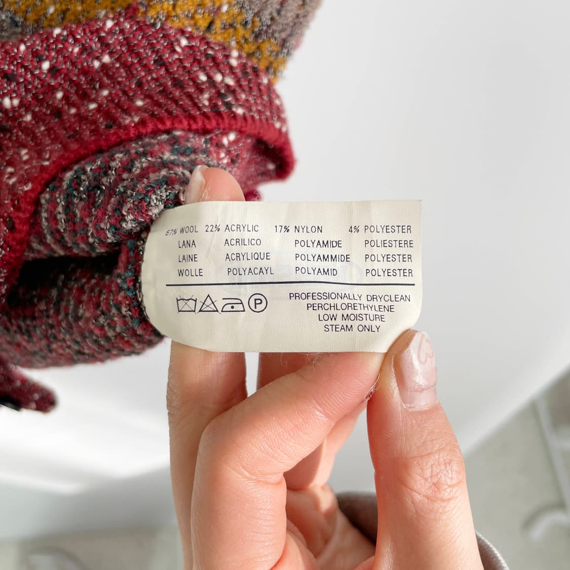 F2 미쏘니(Missoni) 멀티컬러 패턴 니트 조끼 M사이즈 상품이미지5