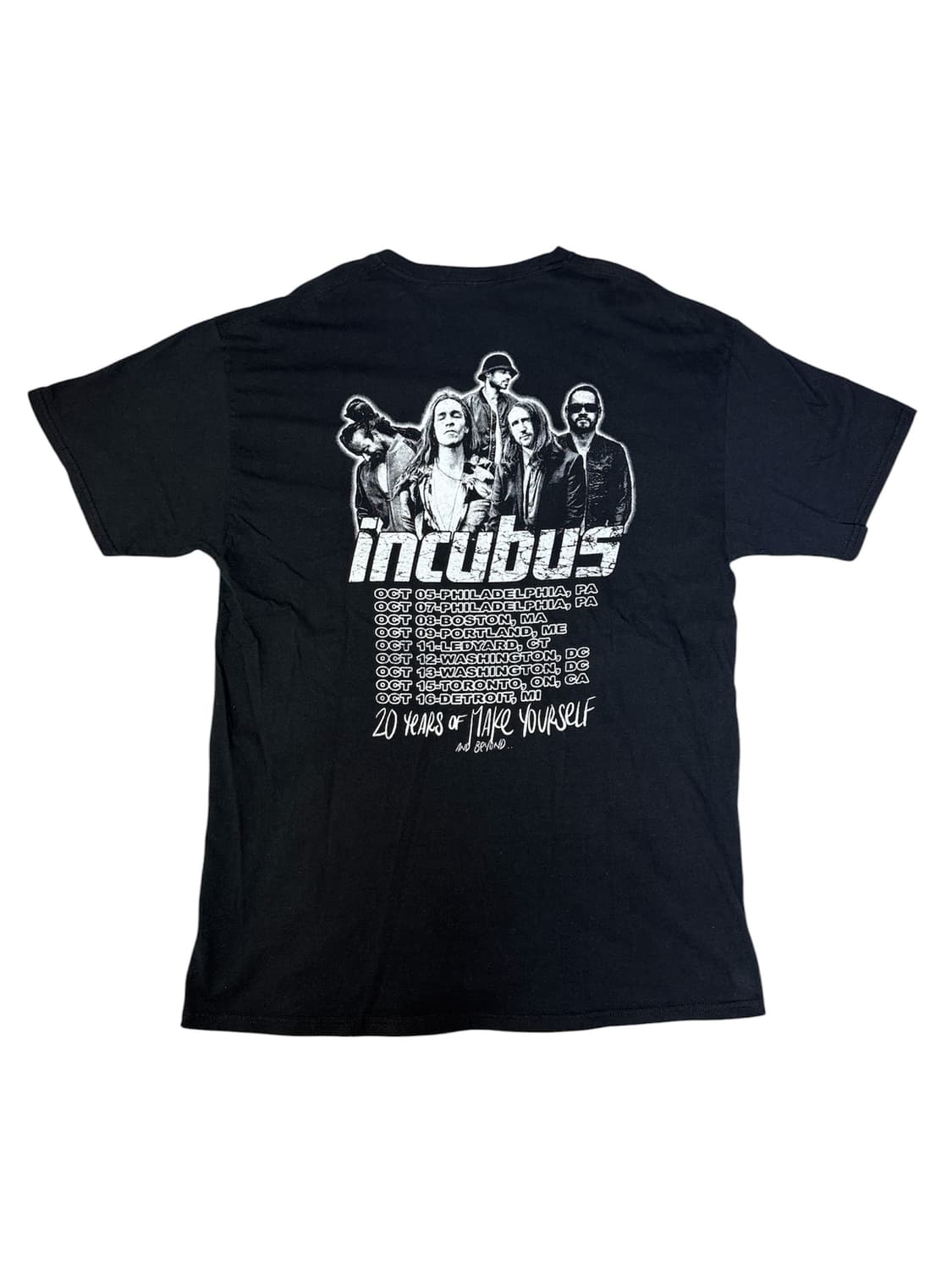 빈티지 인큐버스 incubus 20주년 투어 밴드 티 L 상품이미지4