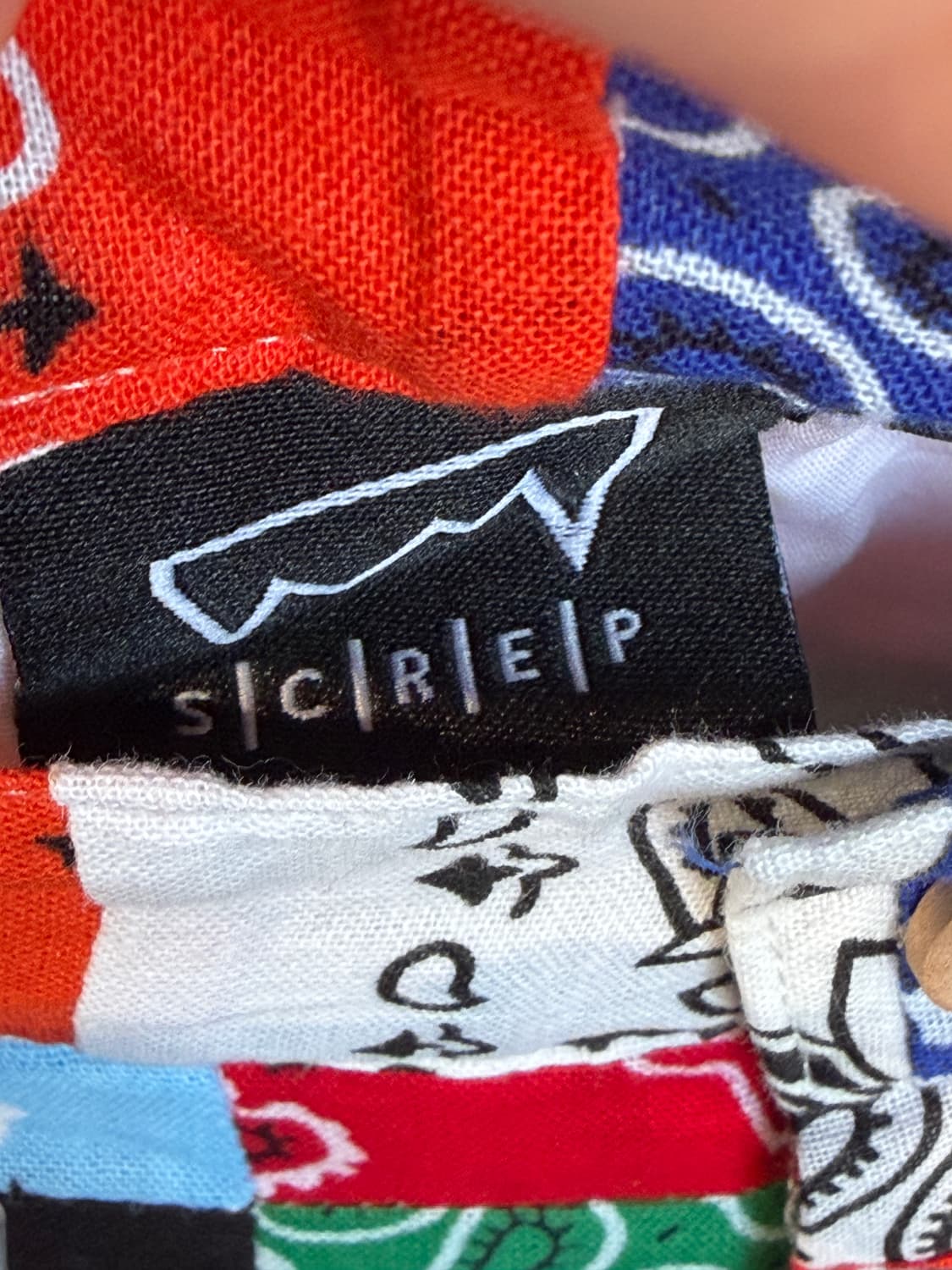 screp bandana patchwork shorts  상품이미지6