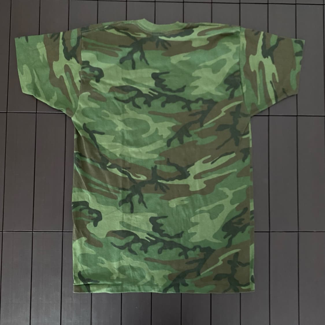 (M) 80s 빈티지 우드랜드 카모 티셔츠 상품이미지6