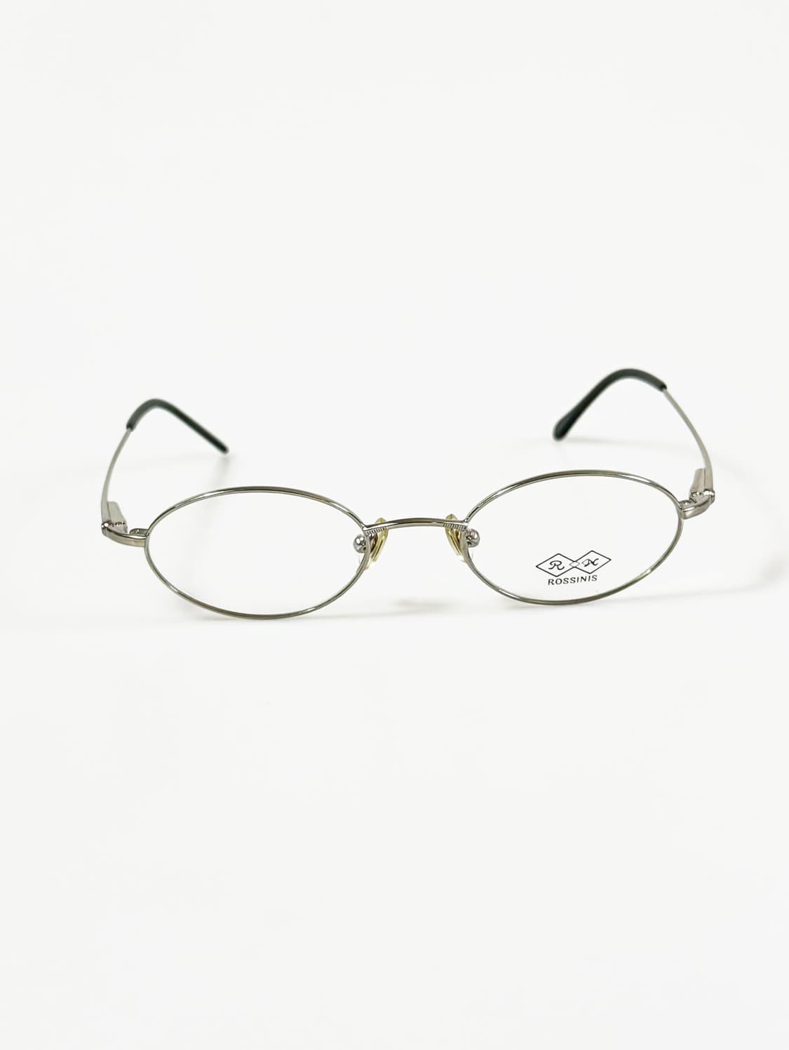 90s ROSSINIS 실버 메탈 슬림 오벌 프레임 빈티지 안경 상품이미지1