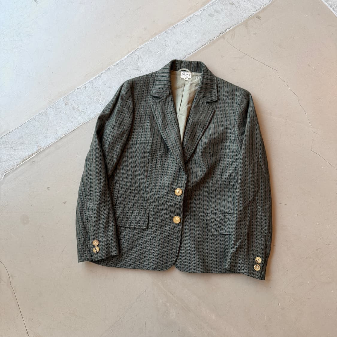 셀린느 헤링본 울 블레이저 상품이미지2