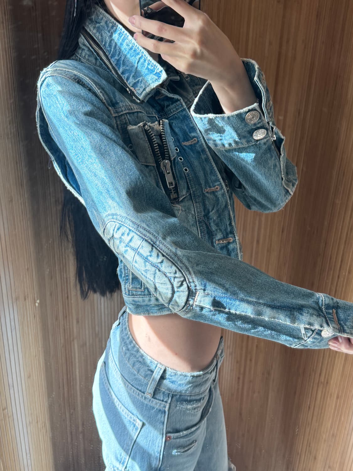 소드피시 빈티지 데님 자켓 4-way  (조끼 호환 가능) 상품이미지7