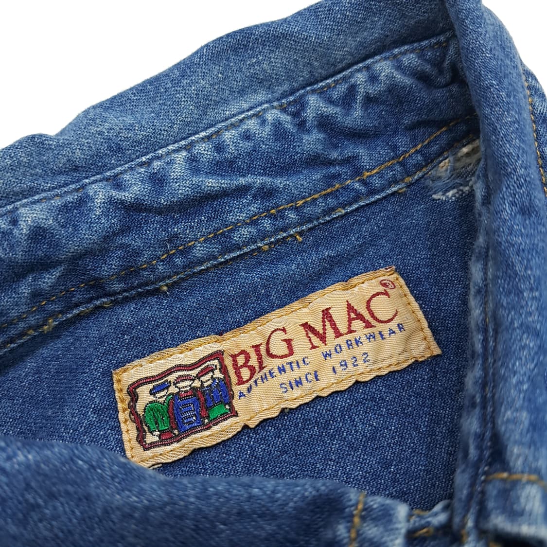 CN117 XL BIC MAC 80s 웨스턴 데님 셔츠 남방 상품이미지4