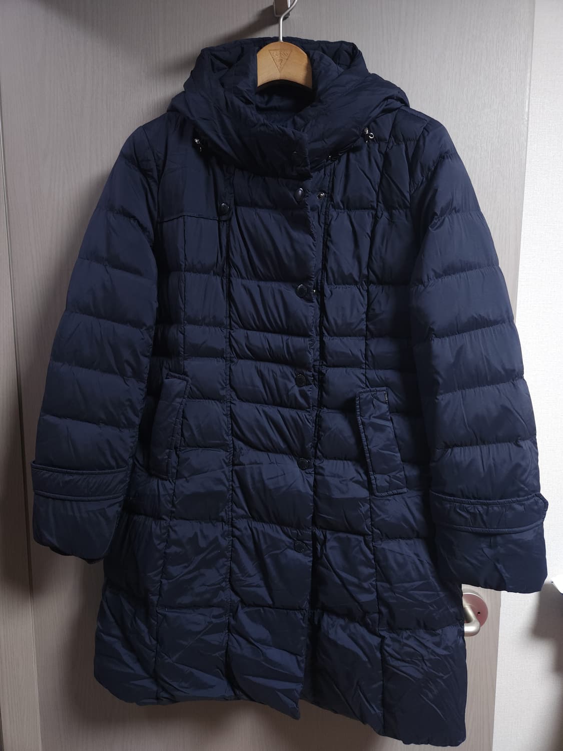 헤지스 구스다운 롱패딩, S 상품이미지1