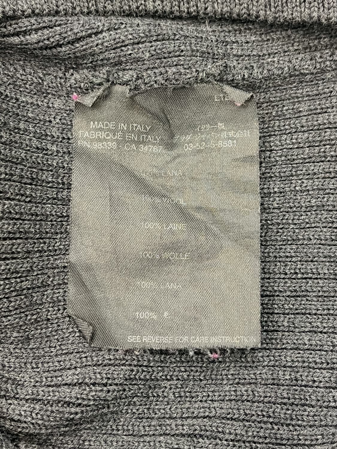 프라다 베이직 리브드 울 가디건 상품이미지5