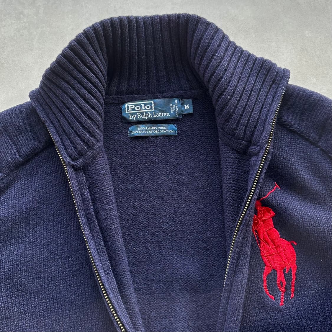 [M]폴로 랄프로렌 빅포니 램스울 니트 집업 상품이미지9