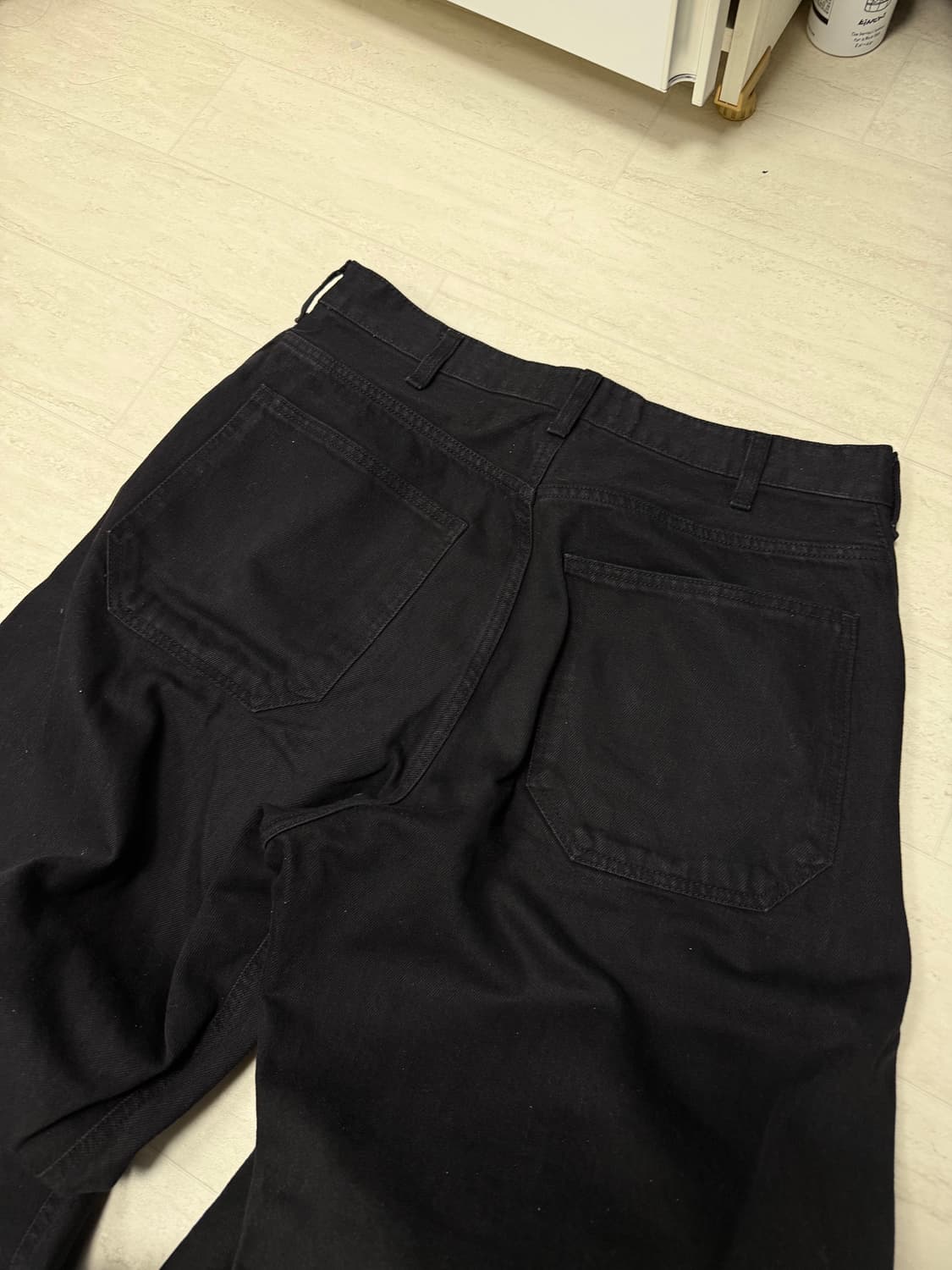 해칭룸 와이드 커브진/제트블랙/5 상품이미지3