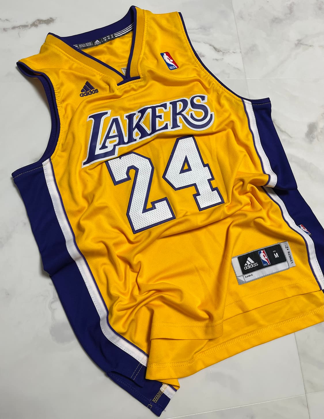 아디다스 NBA Lakers 코비 브라이언트 저지 (옐로/퍼플) 상품이미지1