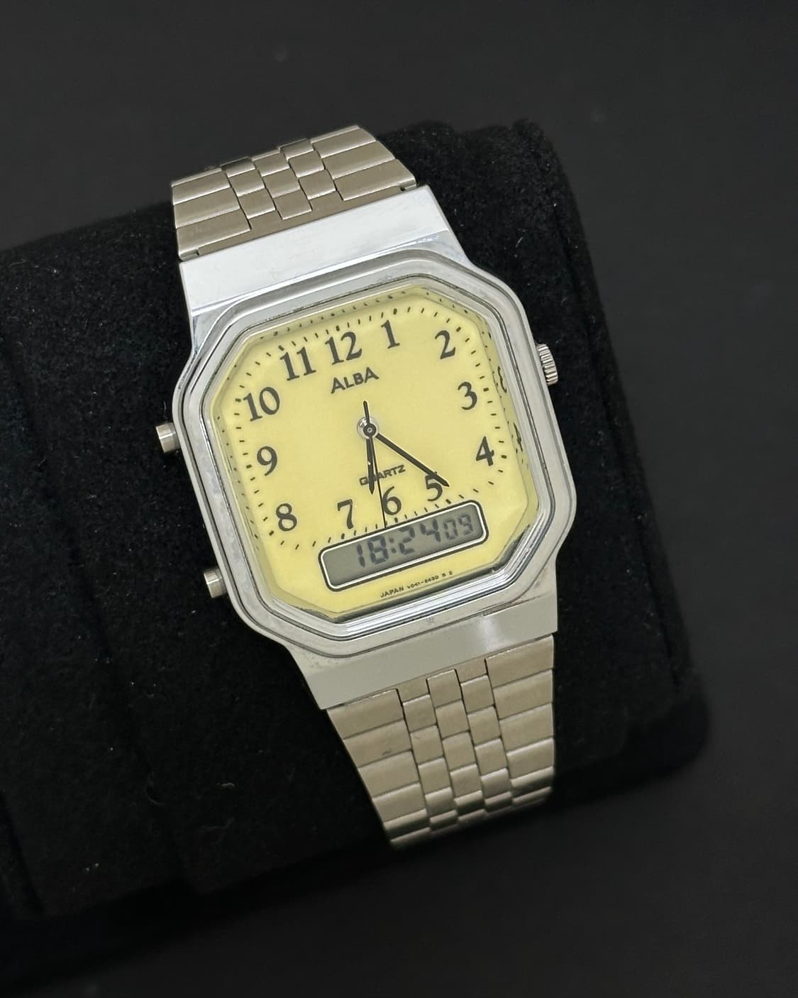 세이코 알바 옐로우 다이얼 아나디지 시계 상품이미지1